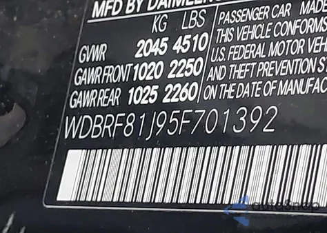 2005 Mercedes-Benz C 240 Luxury 4Matic from USA, damaged, VIN WDBRF81J95F701392